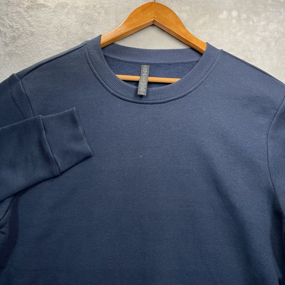 Zella Crewneck Sweatshirt Men's Medium Blue Pullover Athleisure Casual